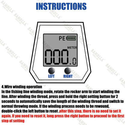 New Big Led Screen Electronic Baitcasting Fishing Reel High Speed 7.2:1 10kg Saltwater Waterproof Cast Drum Wheel Casting