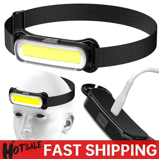 USB Rechargeable LED Headlamp 3 Modes Flashlight Waterproof Head Light Adjustable