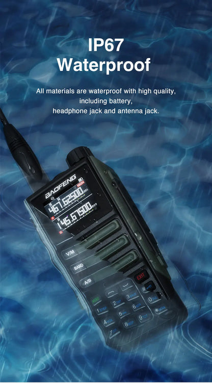 Upgrade Baofeng UV16M V2 Walkie Talkie 15W High Capacity AM FM 2-Way Radio Full Band LCD 999CH Frequency Copy NOAA Noise Reduce