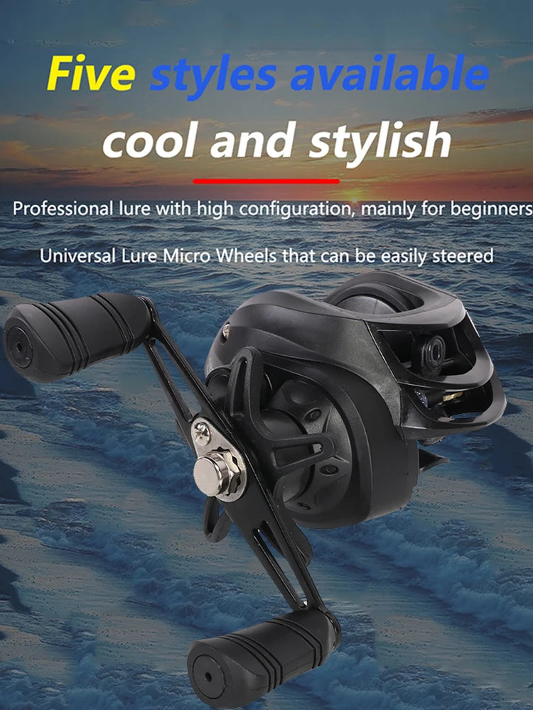 Baitcasting Reels 7.2/1 Gear Ratio Max Drag 10kg Saltwater Freshwater 18+1BB