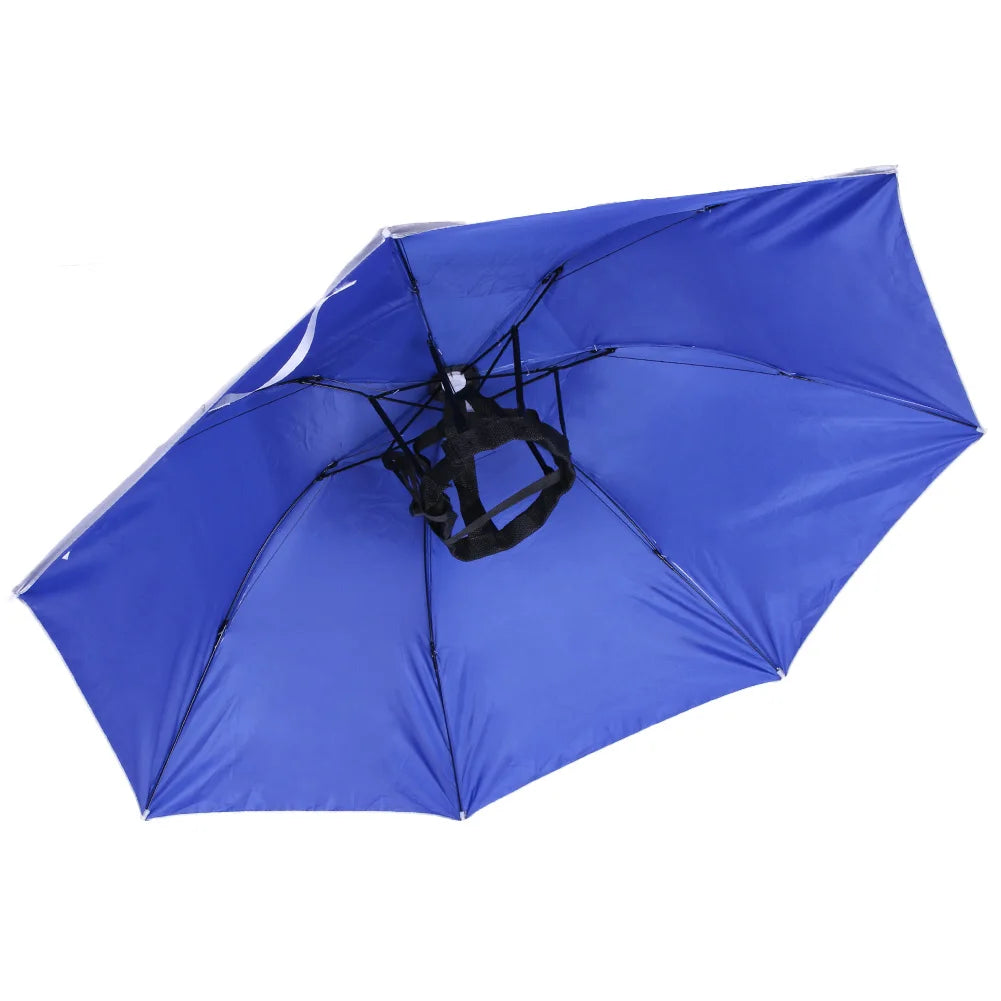 Outdoor Foldable Head Umbrella Hat