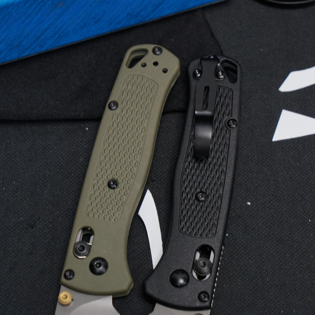 535 Outdoor Folding Knife (Military Green Grey Blade), Fiberglass Handle, Fishing, Hiking,