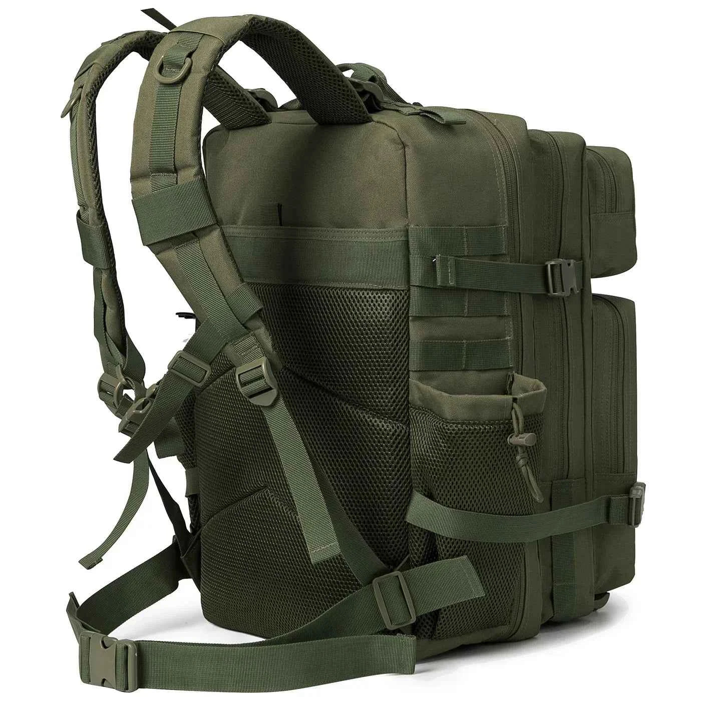 45L tactical backpack for outdoor sports hiking climbing travel with bottle holder