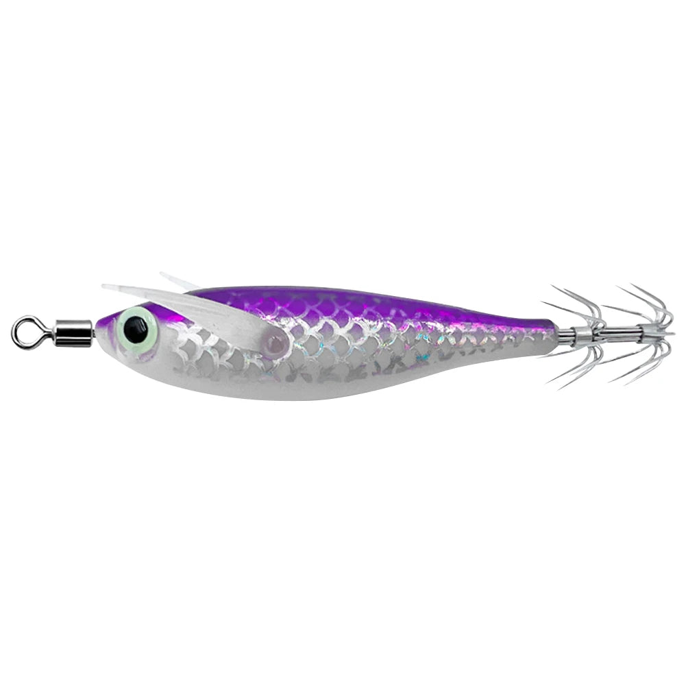 Luminous Squid Hook Squid Fishing Lure with 3D Eyes
