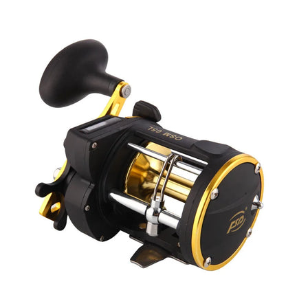 Right Hand Drum Wheel Boat Sea Linecounter Reel
