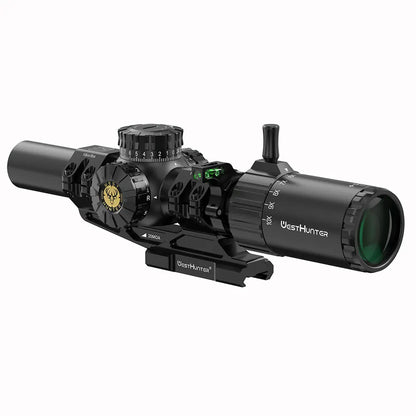WestHunter HD GEN2 1-10X24 IR Compact Scope LPVO Optical Sights R/G Illumination 1/4MOA Reticle Hunting Riflescope