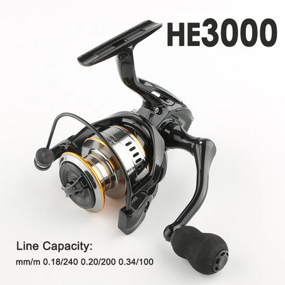 ROOBLINOS RY Lure Fishing Reel Spinning Reel 5.2:1 Smooth EVA Knob