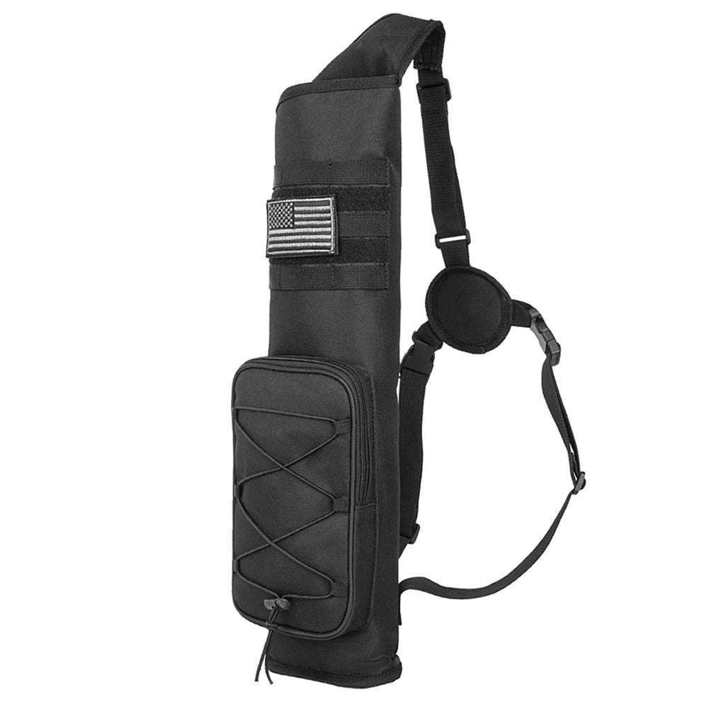 Archery Bow Holder Compound Recurve Bow Quiver Storage Bag Bottom Thickening Adjustable Strap