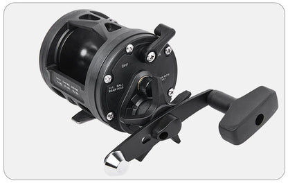 BILLINGS Trolling Drum Fishing Reels 33LB Max Drag 3.8:1 Gear Ratio High Toughness Body