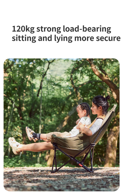Naturehike Sea Star Recliner Outdoor Folding High Back Moon Chair 2-Position Adjustable Portable