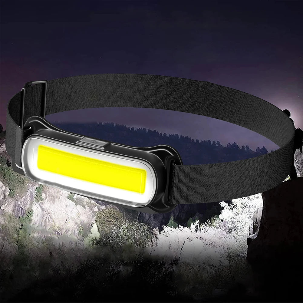 USB Rechargeable LED Headlamp 3 Modes Flashlight Waterproof Head Light Adjustable