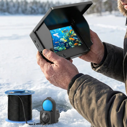Fish Finder IP68 Waterproof Underwater Fishing Camera With Monitor Portable With Night Vision