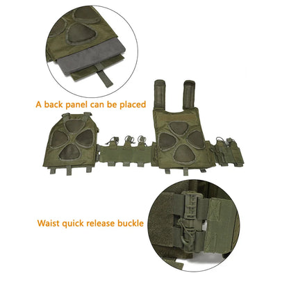 Outdoor training vest multi-functional MOLLE expansion convenient quick release vest waterproof and wear-resistant