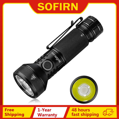 Sofirn IF22A 2100lm Flashlight 21700 Powerful Light SFT40 LED 629M Long Range USB C Rechargeable