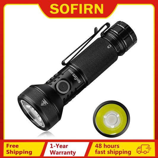 Sofirn IF22A 2100lm Flashlight 21700 Powerful Light SFT40 LED 629M Long Range USB C Rechargeable