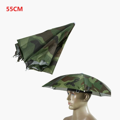 Outdoor Foldable Head Umbrella Hat