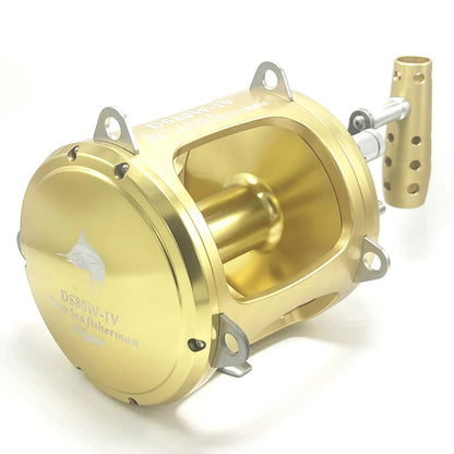 Professional Windlass Sea Boat Fishing Reel, Max Drag Slow Jigging, Drums Coil, Trolling Drums, 80W, 50W, 30kg Max, New, 2024