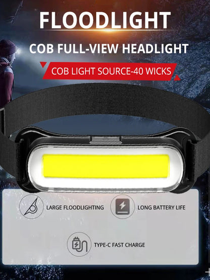 USB Rechargeable LED Headlamp 3 Modes Flashlight Waterproof Head Light Adjustable
