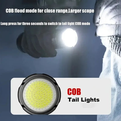 10000W Built-in Battery Flash Light Emergency Spotlights 9km 990000000LM 25000mah