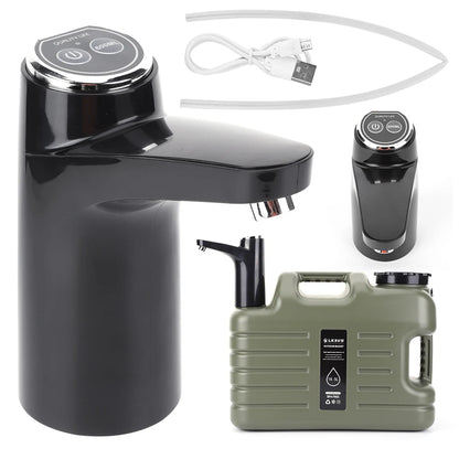 Wireless Water Pumping Device USB Rechargeable Mini Water Pump One Key Switch Auto Water Pump for Camping Water Tank