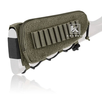 KRYDEX Tactical Rifle Stock Pack For Right Hand Cheeck Pad Buttstock