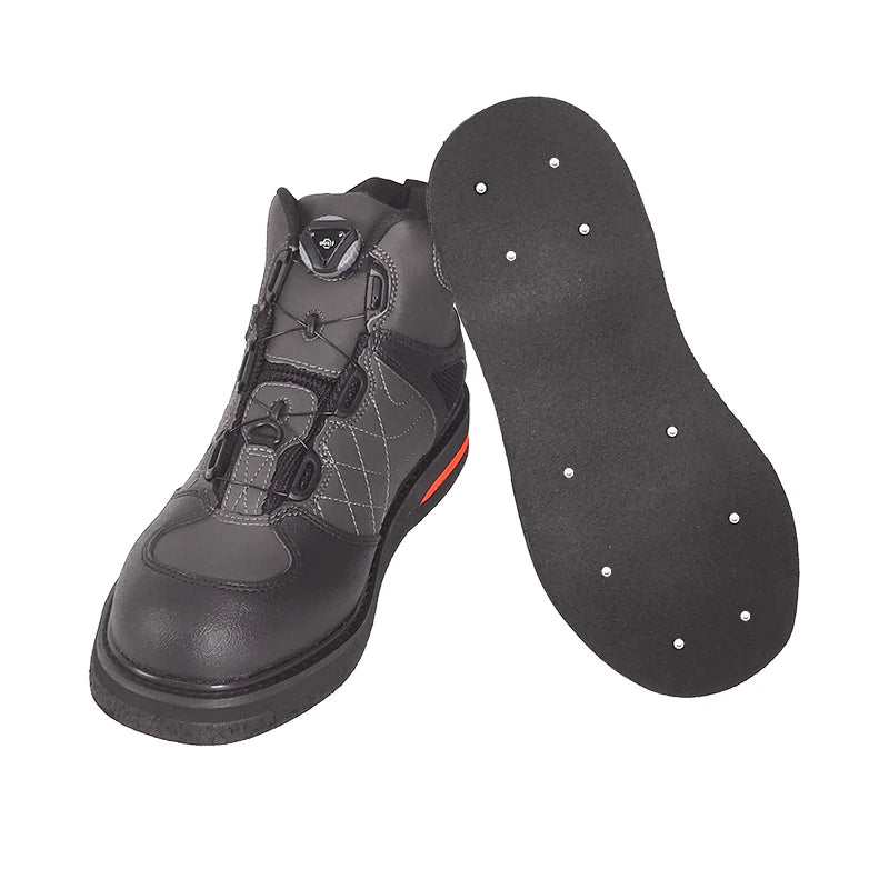 Fly Fishing Shoes, Fishing Waders Shoes, Felt Sole With Or Without Nails Fishing Boots, Self-lock Hunting Fishing Equipment