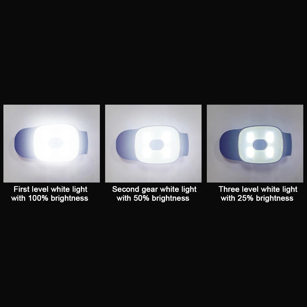 2-10PCS LED Clip Flashlight USB Charging LED Multifunction Lightweight Warning Lights for Night Walking