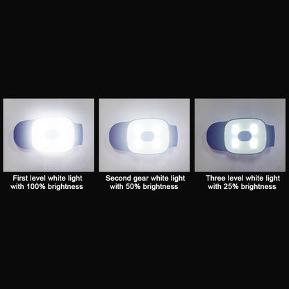 2-10PCS LED Clip Flashlight USB Charging LED Multifunction Lightweight Warning Lights for Night Walking