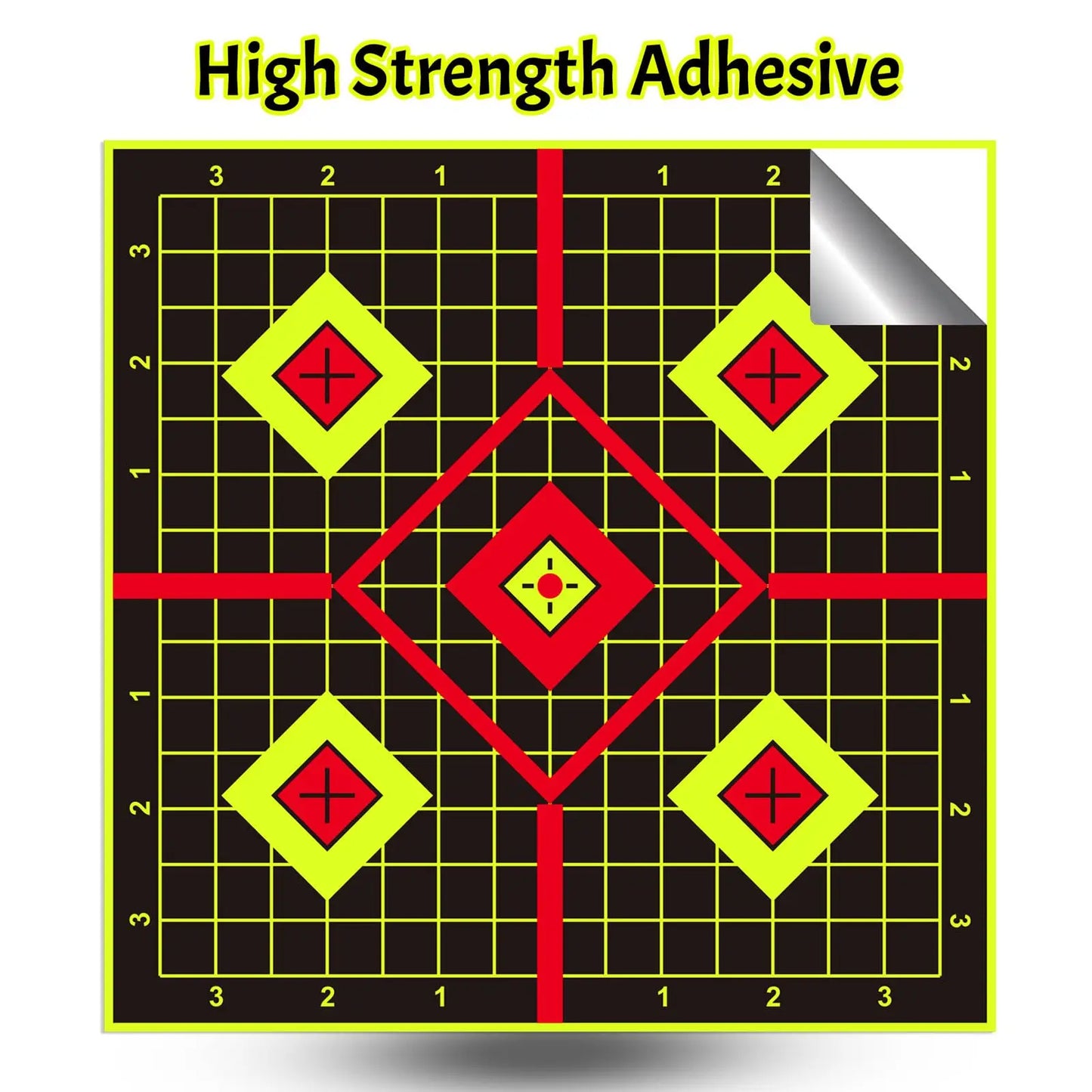 JOAXOR Splatter Adhesive Targets Stickers With Yellow Effect Square 12x12 Inch