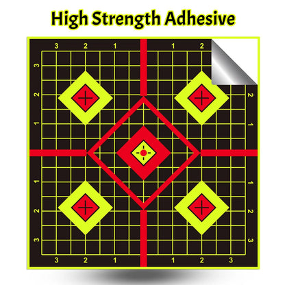 JOAXOR Splatter Adhesive Targets Stickers With Yellow Effect Square 12x12 Inch