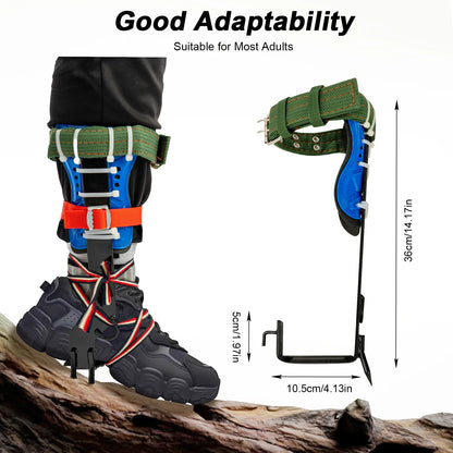 Tree Climbing Spikes Kit w/Safety Harness Gloves Double Teeth