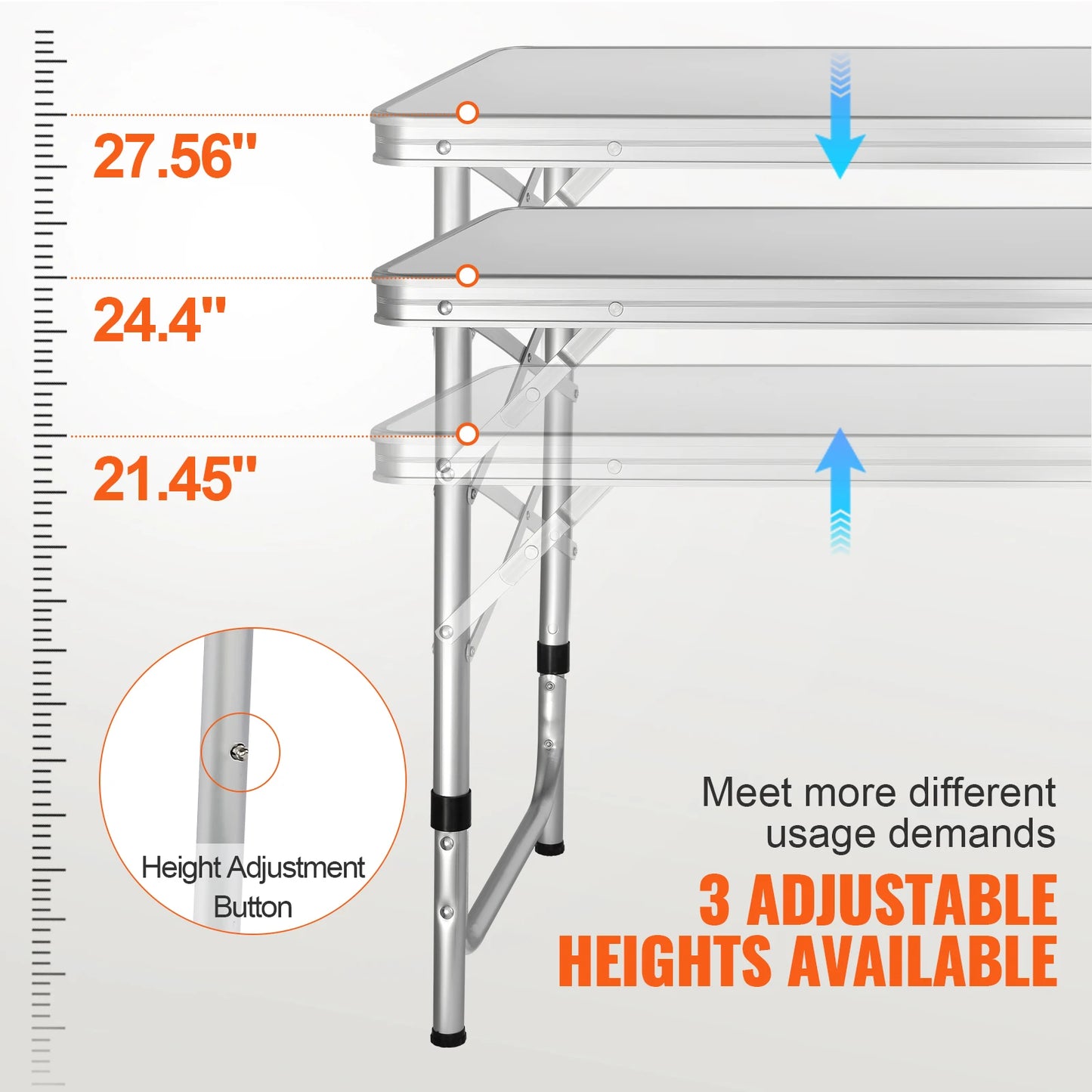 SucceBuy Camping Kitchen Table Quick set-up Folding Camping