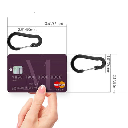 1-12PCS Carabiner Clip Set Tourist Hooks Aluminium Alloy  Carbin Buckle  Camping Karabiners