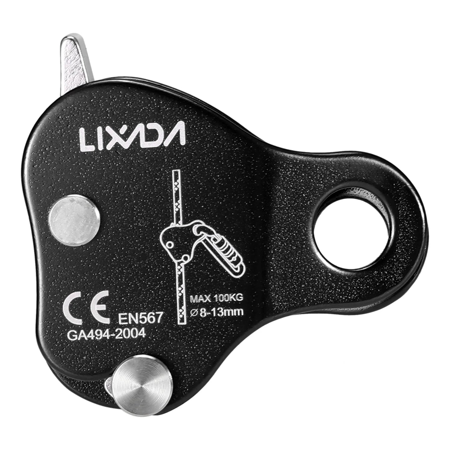 Climbing Ascender Lixada Climbing Protective Ascender 220LB Climbing  Device Rope Grip Outdoor Climbing Rigging 8-13MM Rope