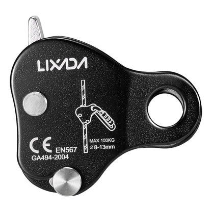 Climbing Ascender Lixada Climbing Protective Ascender 220LB Climbing  Device Rope Grip Outdoor Climbing Rigging 8-13MM Rope