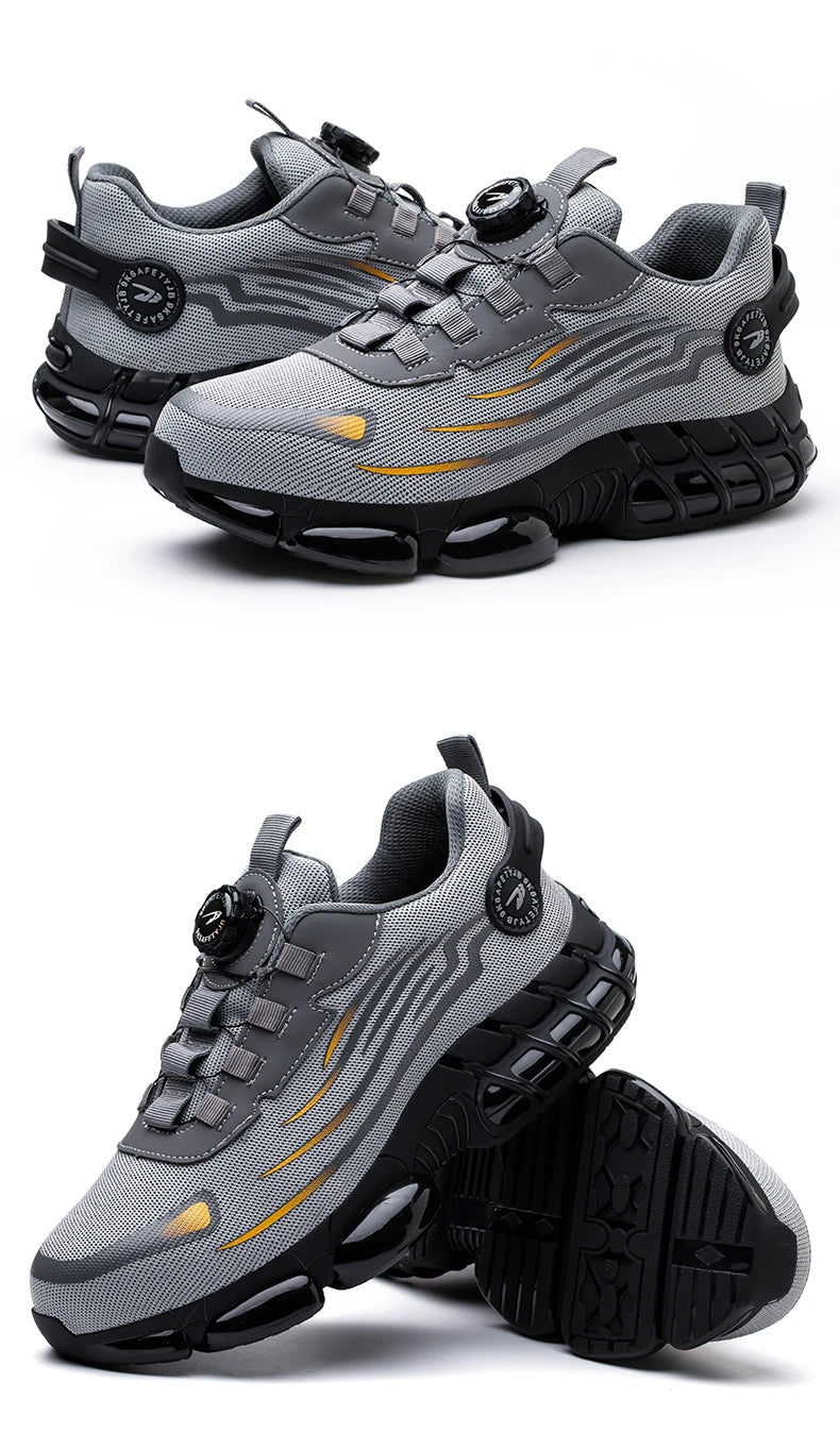 Breathable lace-free soft sole comfortable anti-smash anti-puncture labour insurance shoes