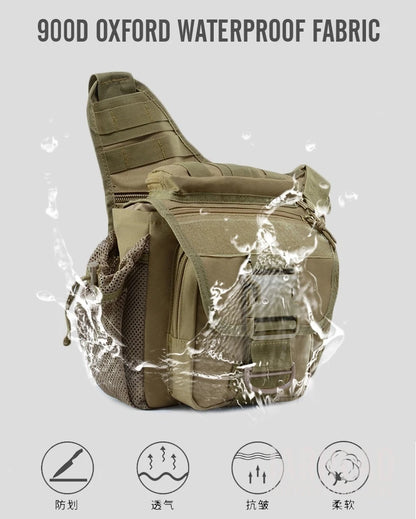 Outdoor Waterproof Durable Men Climbing Chest Shoulder Bag