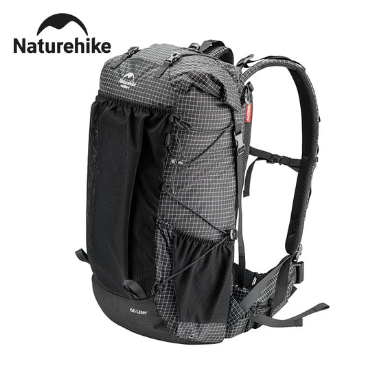 Naturehike Outdoor Mountain Backpack 60+5L Waterproof High Capacity With Rain Cover