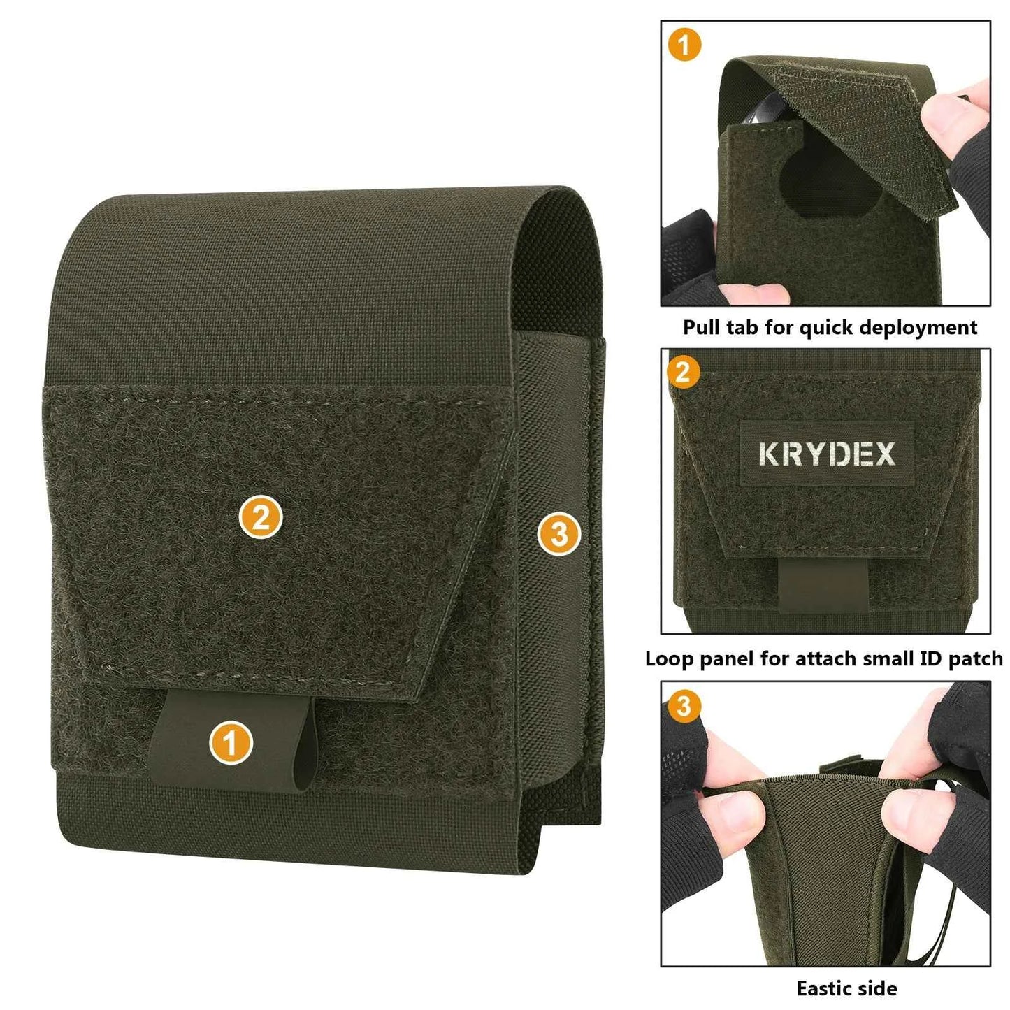 KRYDEX Tactical Handcuffs Pouch Low Profile