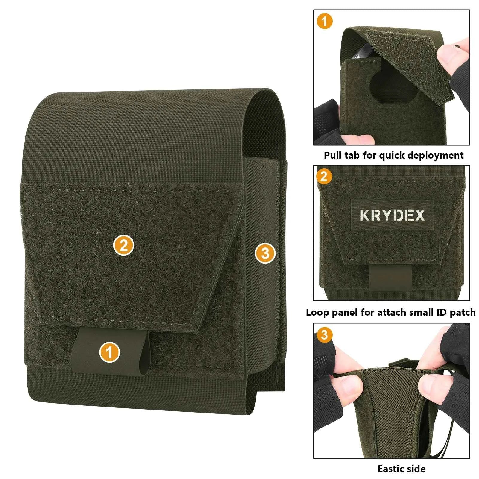 KRYDEX Tactical Handcuffs Pouch Low Profile