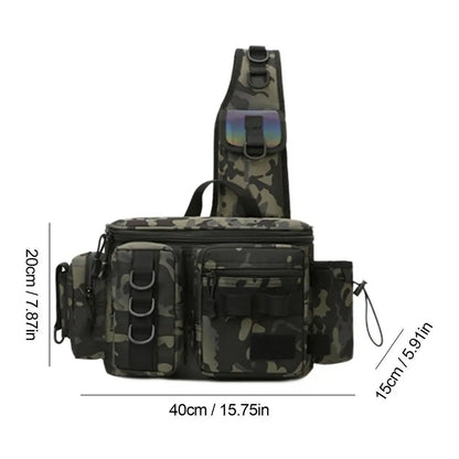 Fishing Waist Pack Sling Bag Water-Resistant  Lightweight