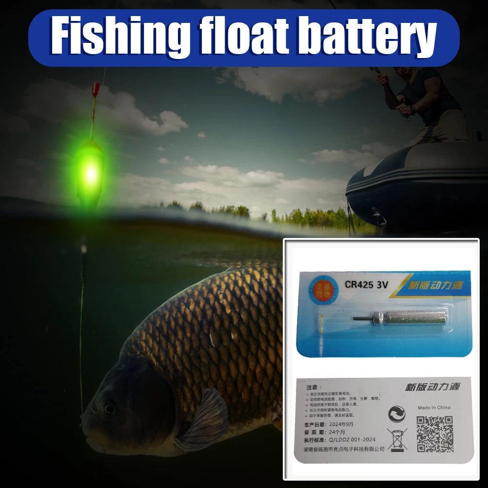 10-100PCS Fishing Floats Battery CR425 Night Fishing Floats Light Luminous 3.6V Electric