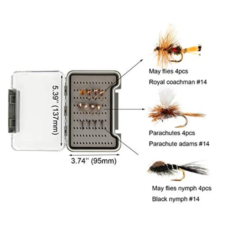 Extreme Fly Fishing Combo Kit 0 1 2 3 4 5 6 Weight Starter Fly Fishing Rod and Reel Kit Outfit with One Travel Case for