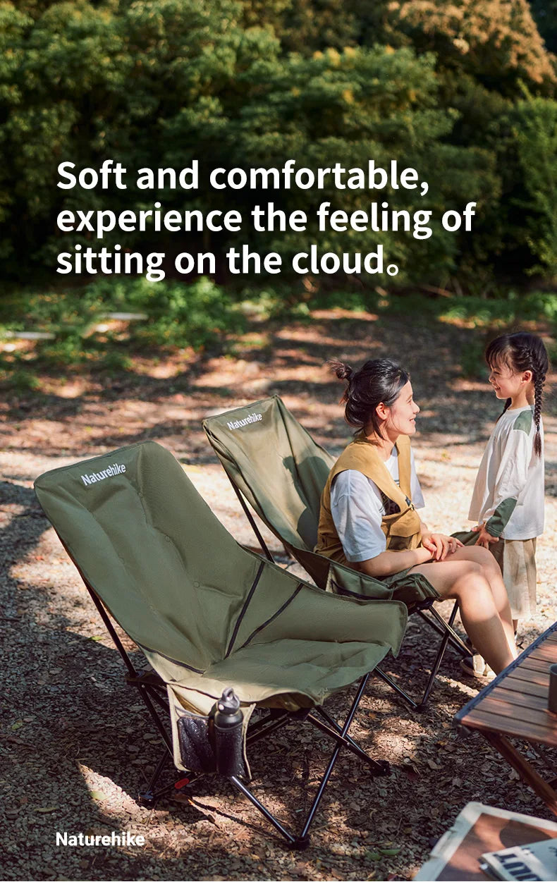 Naturehike Sea Star Recliner Outdoor Folding High Back Moon Chair 2-Position Adjustable Portable