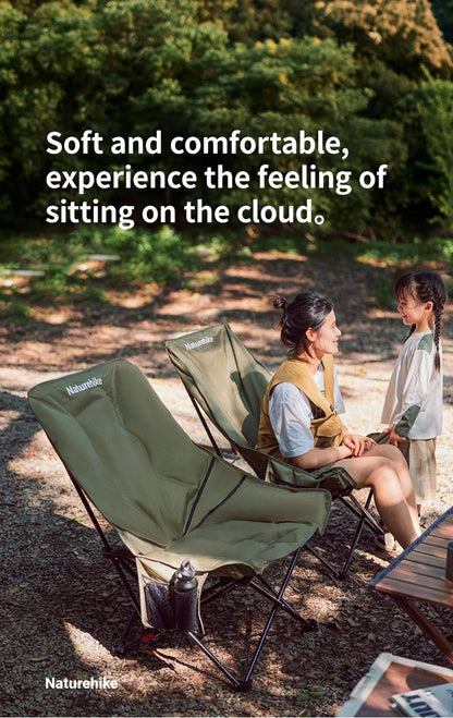 Naturehike Sea Star Recliner Outdoor Folding High Back Moon Chair 2-Position Adjustable Portable