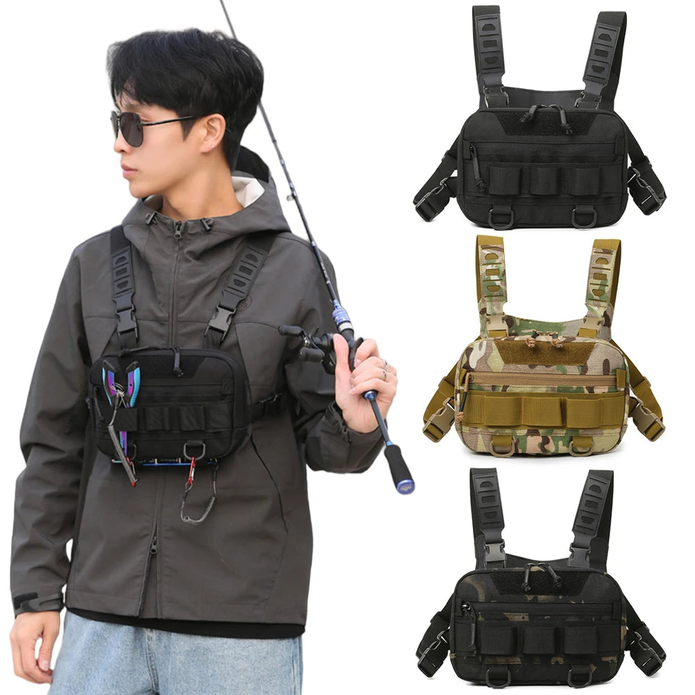 Fishing Tackle Bags  Fanny Pack   Camping Shoulder Crossbody Bag