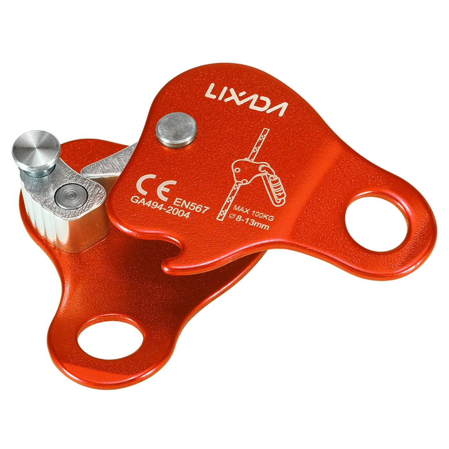 Climbing Ascender Lixada Climbing Protective Ascender 220LB Climbing  Device Rope Grip Outdoor Climbing Rigging 8-13MM Rope