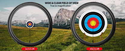 WestHunter HD GEN2 1-10X24 IR Compact Scope LPVO Optical Sights R/G Illumination 1/4MOA Reticle Hunting Riflescope