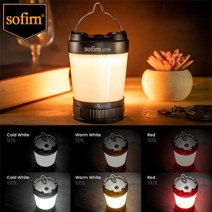 Sofirn LT1S Camping Light USB C 21700 Rechargeable  Lantern 2700K-6500K