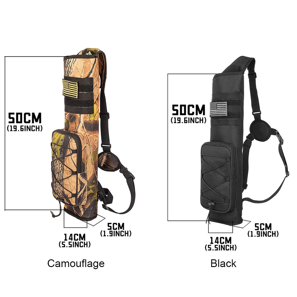 Archery Bow Holder Compound Recurve Bow Quiver Storage Bag Bottom Thickening Adjustable Strap
